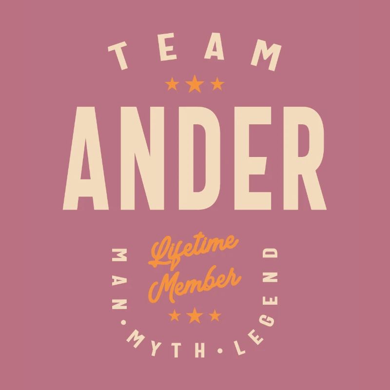 Team Ander Mitglied auf Lebenszeit - Name Ander