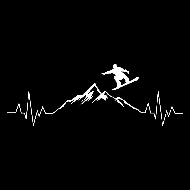 Snowboard Herzschlag