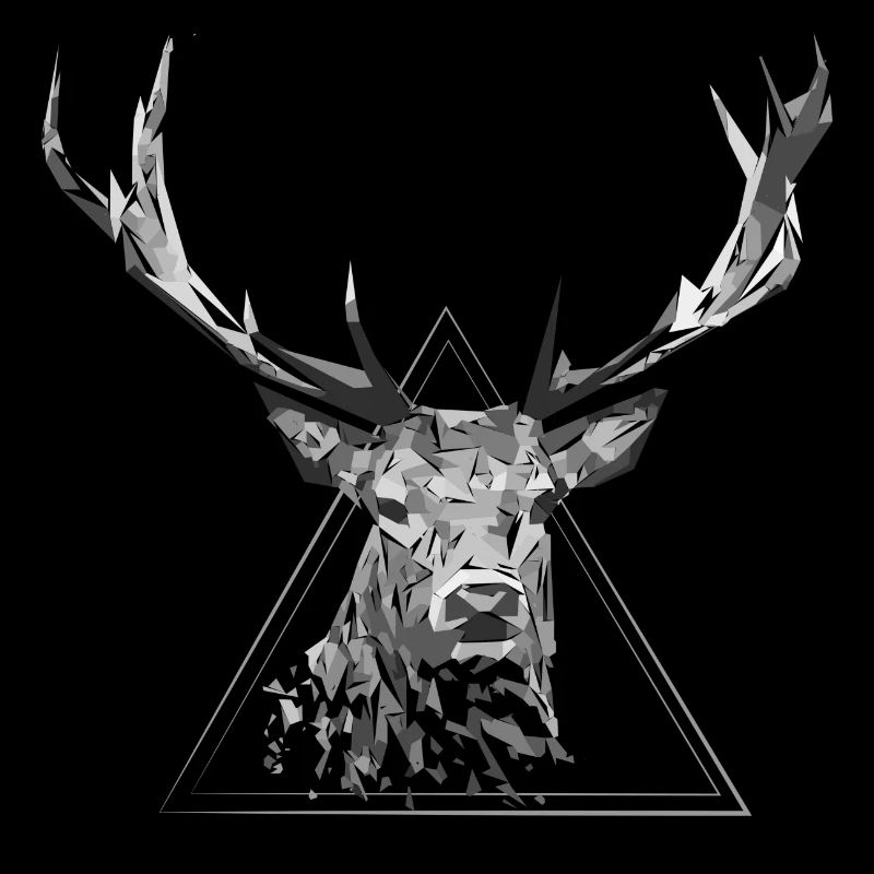 zersplitterte Hirsche