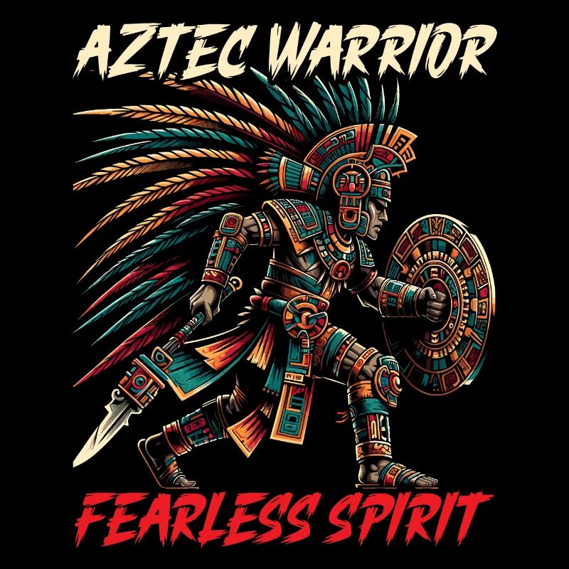 Aztec Warrior Native Mexican Aztec Civilization