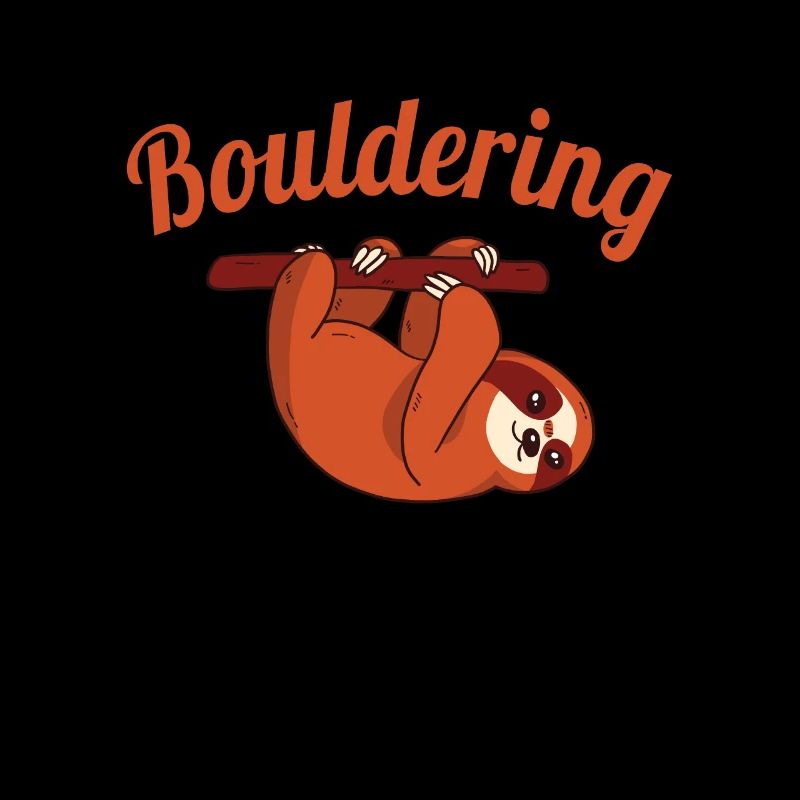 Faultier Bouldern klettern Felsen Hängen Geschenk