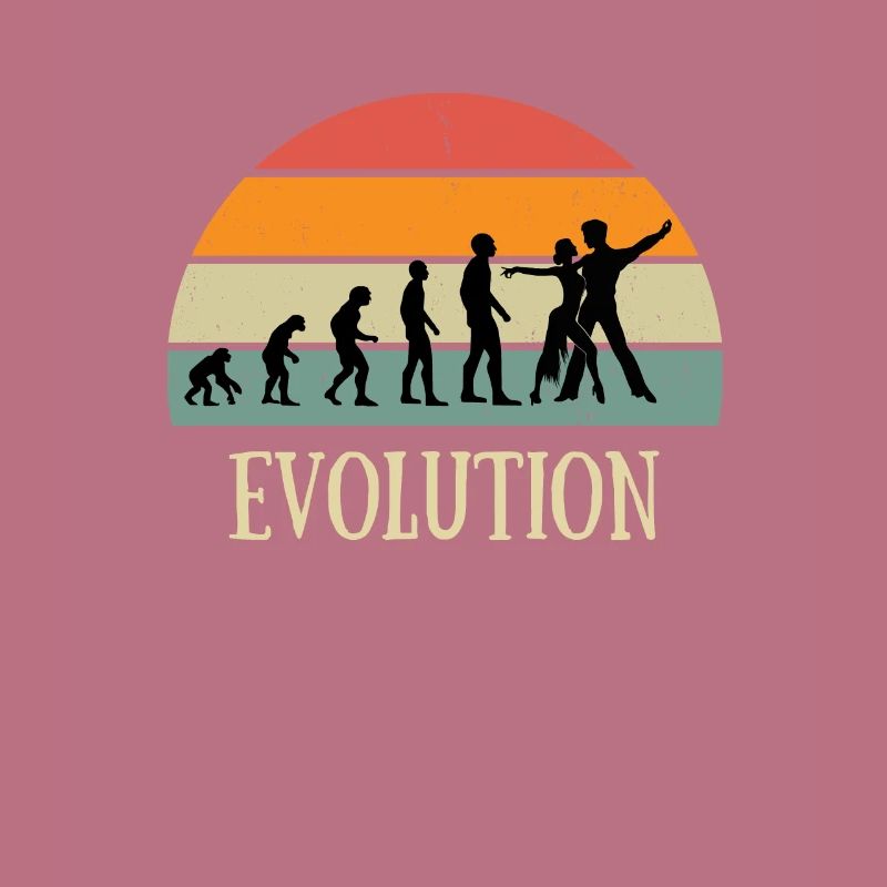 Evolution Vintage Salsa Mann Humor Tanz Geschenk