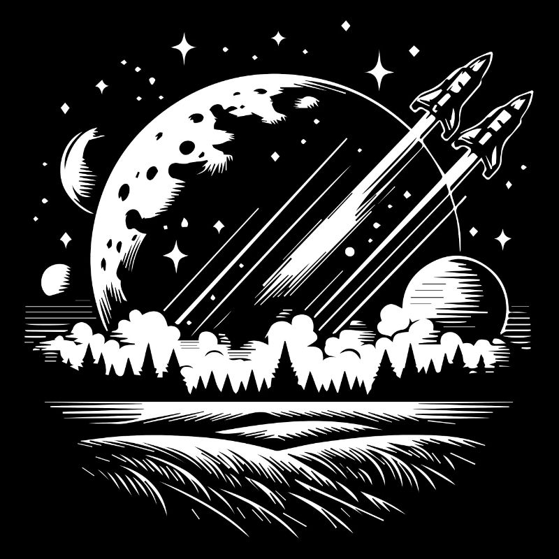 T-shirt de l’espace de l’univers pour les fans de science-fiction