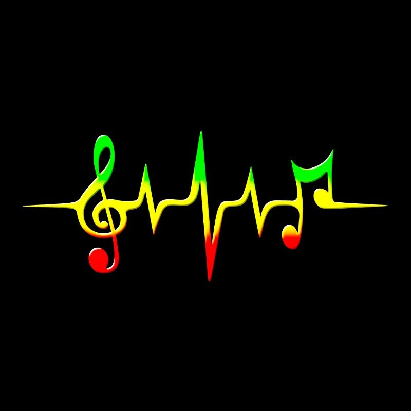 Reggae, music, notes, pulse, frequency, Rastafari