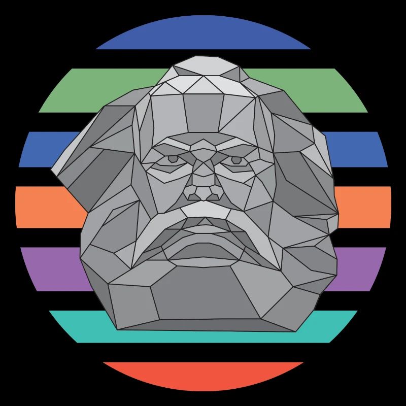 Karl Mag's complementary | Karl Marx - round retro