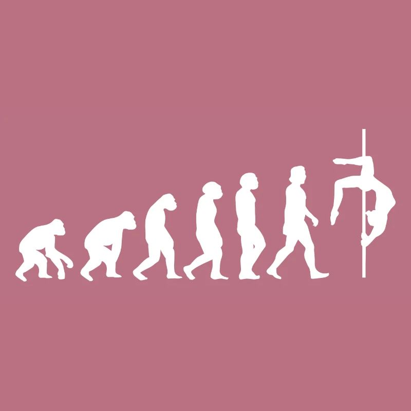 Pole Dance Tänzerin Evolution der Menschen Sport