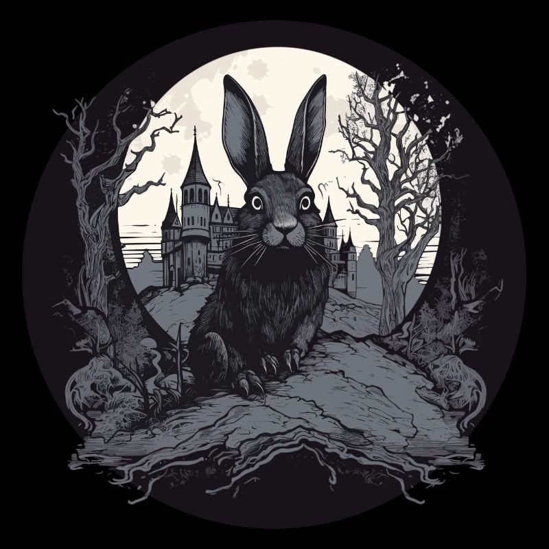 Rabbit Bunny Gothic-Kunst