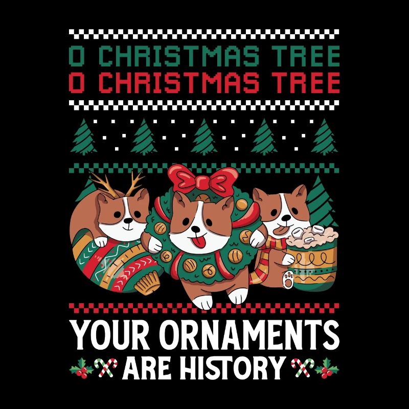 Cats O Christmas Tree Funny Ornaments Pajama