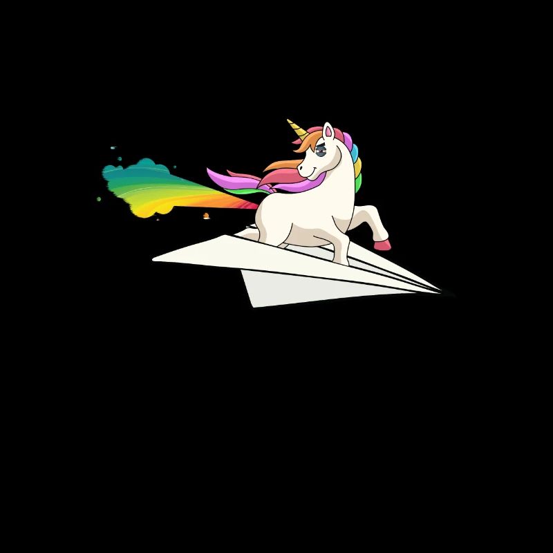 Arc-en-ciel de licorne folle