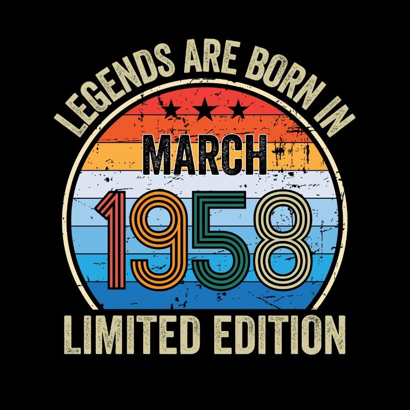 Legends Are Born In March 1958 Edition Limitée
