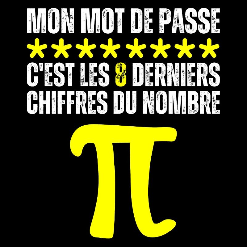 Mot De Passe 8 Derniers Chiffres Pi Nombre Maths