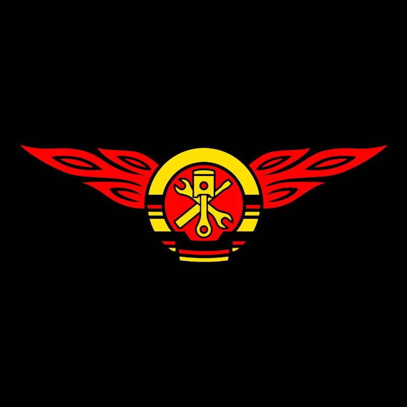 Car flames crest 3c