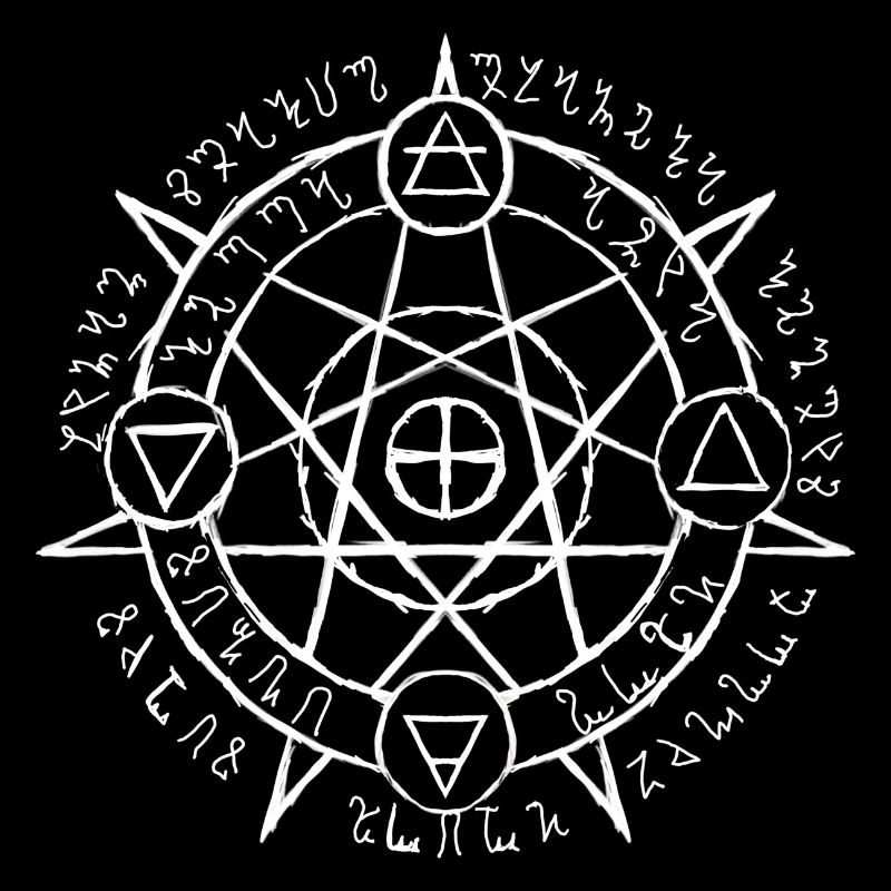 Wicca Protection Sigil (White)
