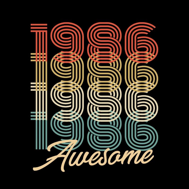 Funny Birthday Awesome 1986