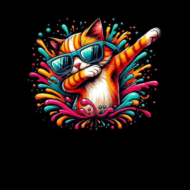 Splash Art Doublage Chat Lunettes de Soleil Chaton Chats