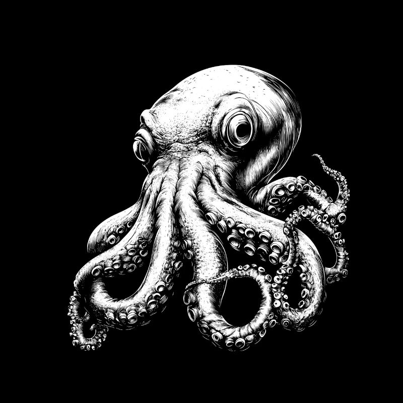 düsterer Oktopus - Tentakel