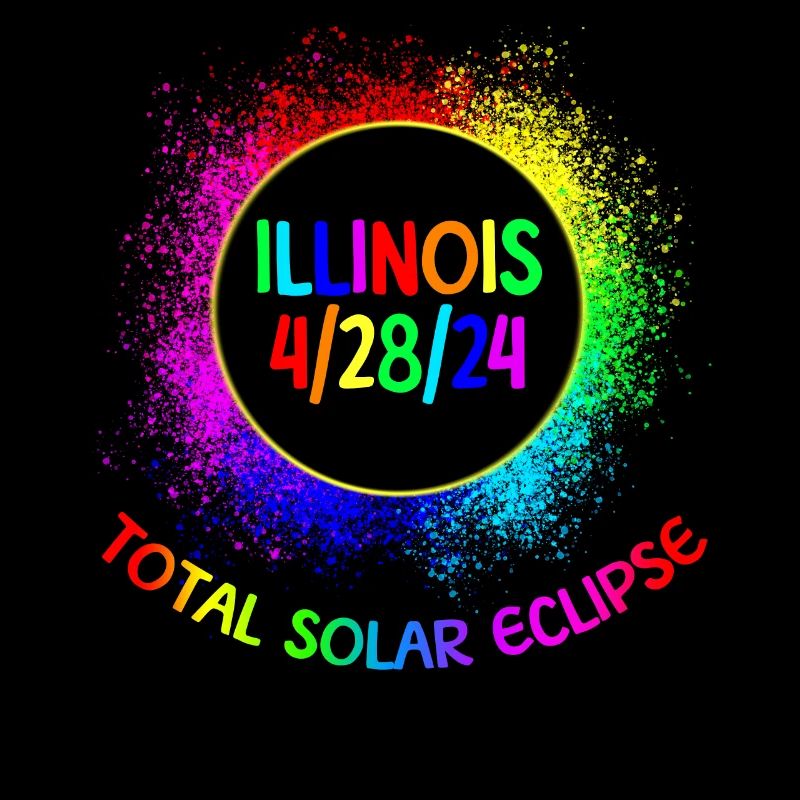 Total Solar Eclipse Illinois 28.04.24 Kinderfinste