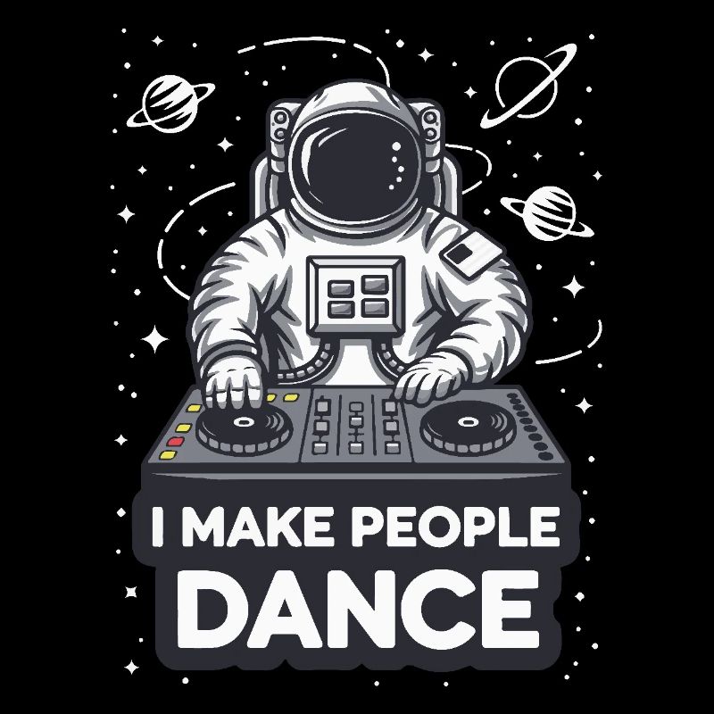 DJ Techno EDM Rave Astronaute Je fais danser les gens