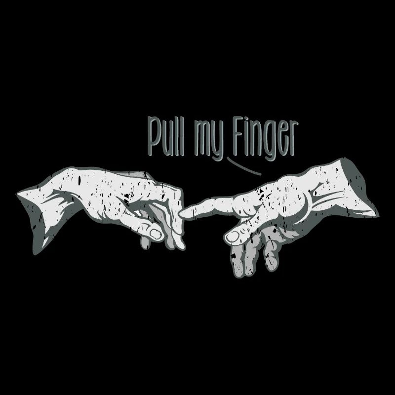 Michelangelo, Gott und Adam - pull my finger