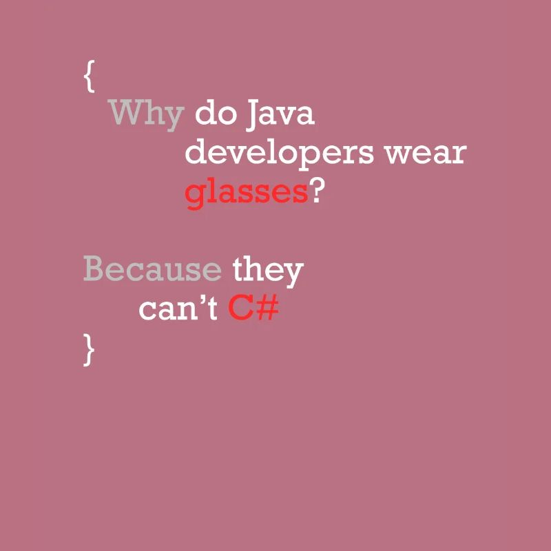 C# Programmierer Witz Code Coder C Sharp