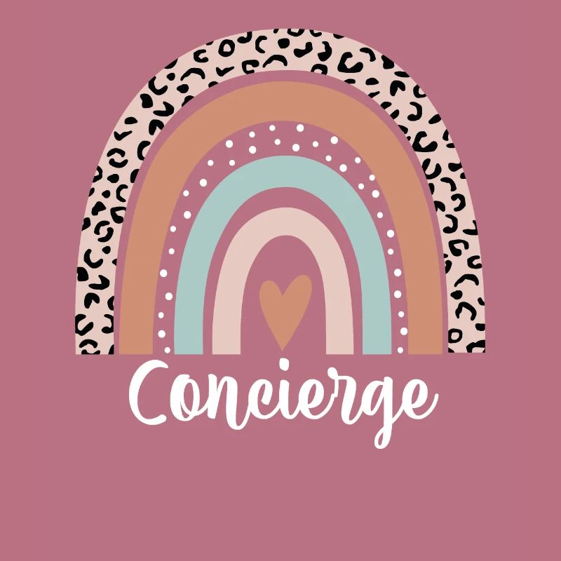 Concierge Rainbow Leopard Funny Concierge
