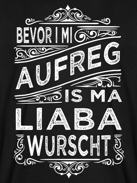 BEVOR I MI AUFREG...