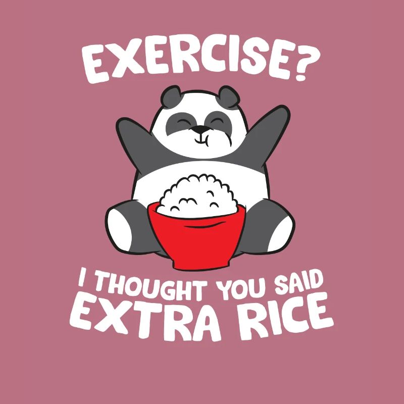 Lustiger Panda Exercise I Thought You Said Extra
