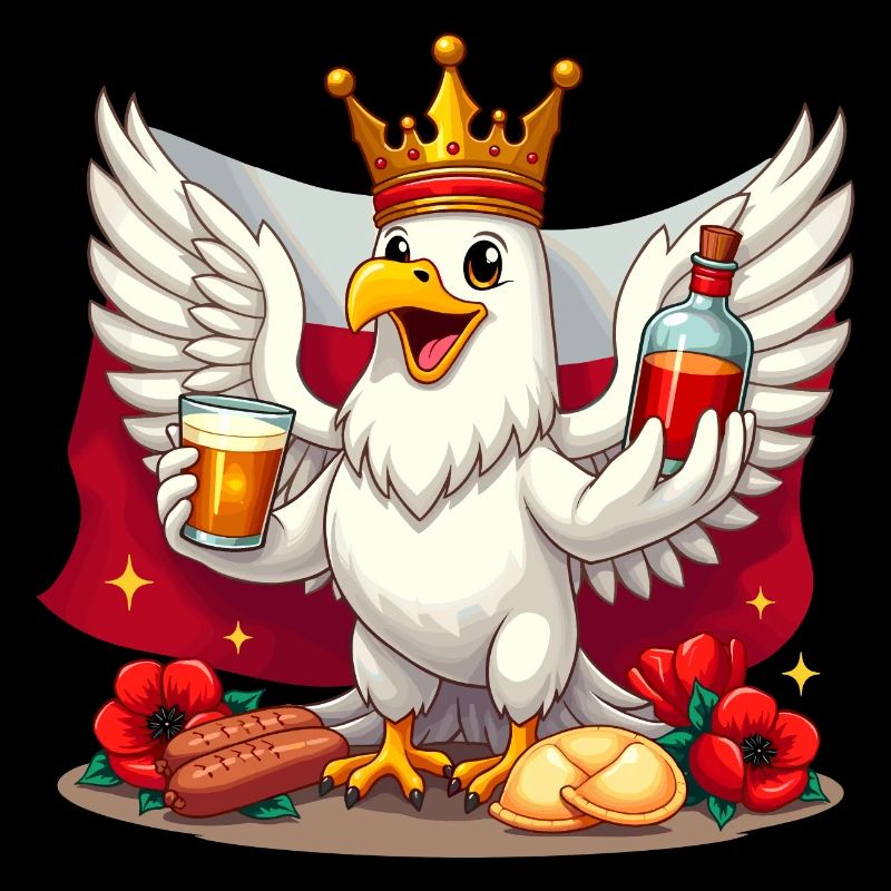 Polnischer Adler mit Krone