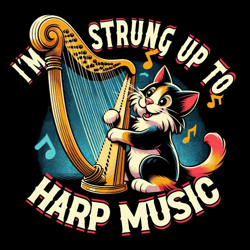 Jeu de mots sur le chat de la harpe