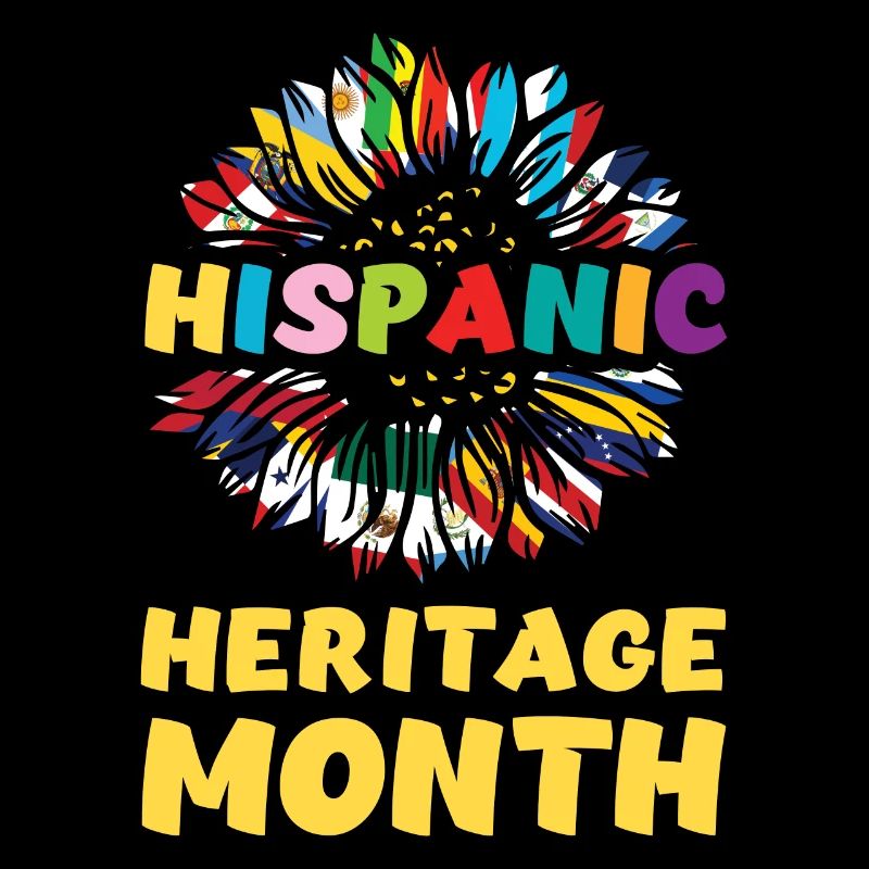 Hispanic Sunflower Flags Hispanic Heritage Month