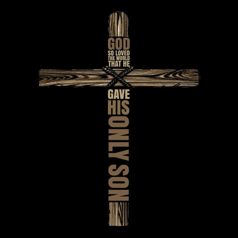 Easter God Loved the World Cross
