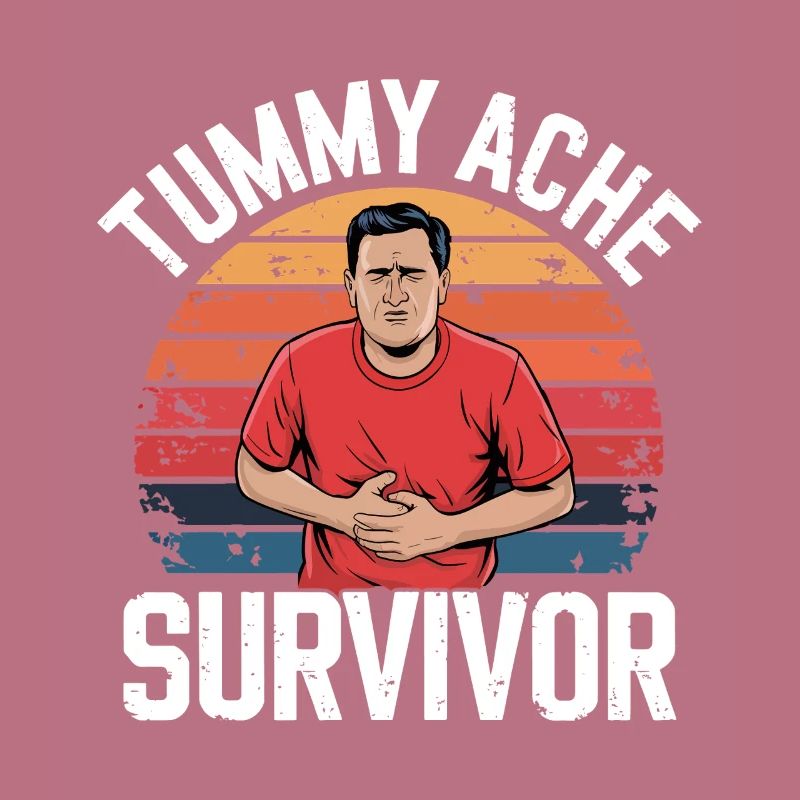 Stomach Ache, Survivor, Humorous Expression