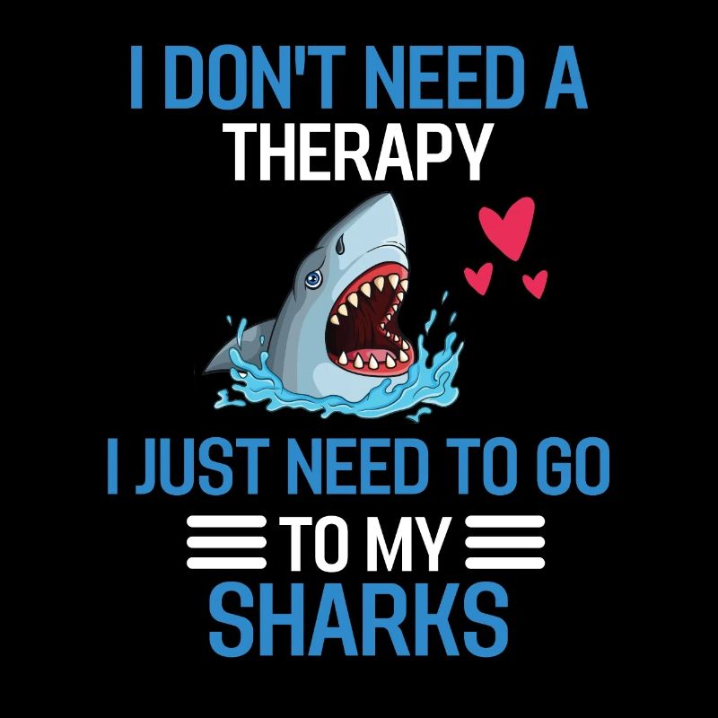 Shark Therapy Predator Cadeau Drôle de requin