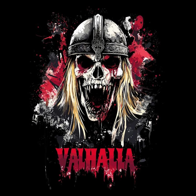 Skull Valhalla Wikinger Germane Krieger
