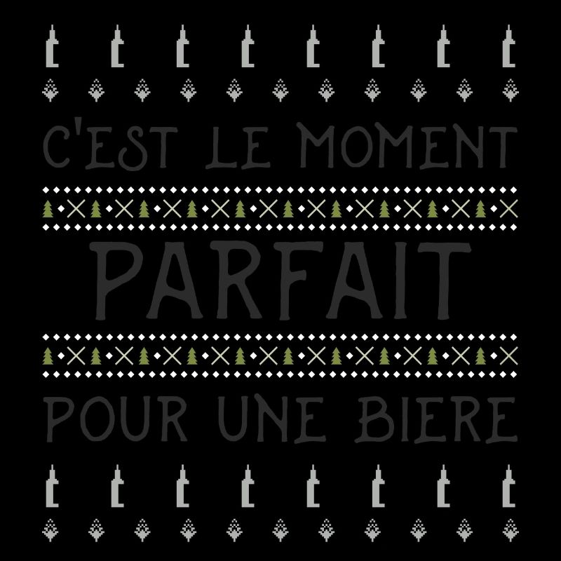 Pull de Noël sur le thème de la bière