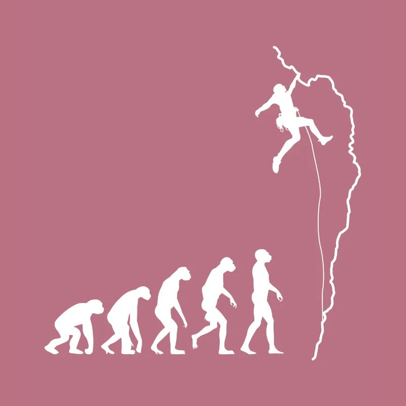 Climbing evolution bouldering climber gift