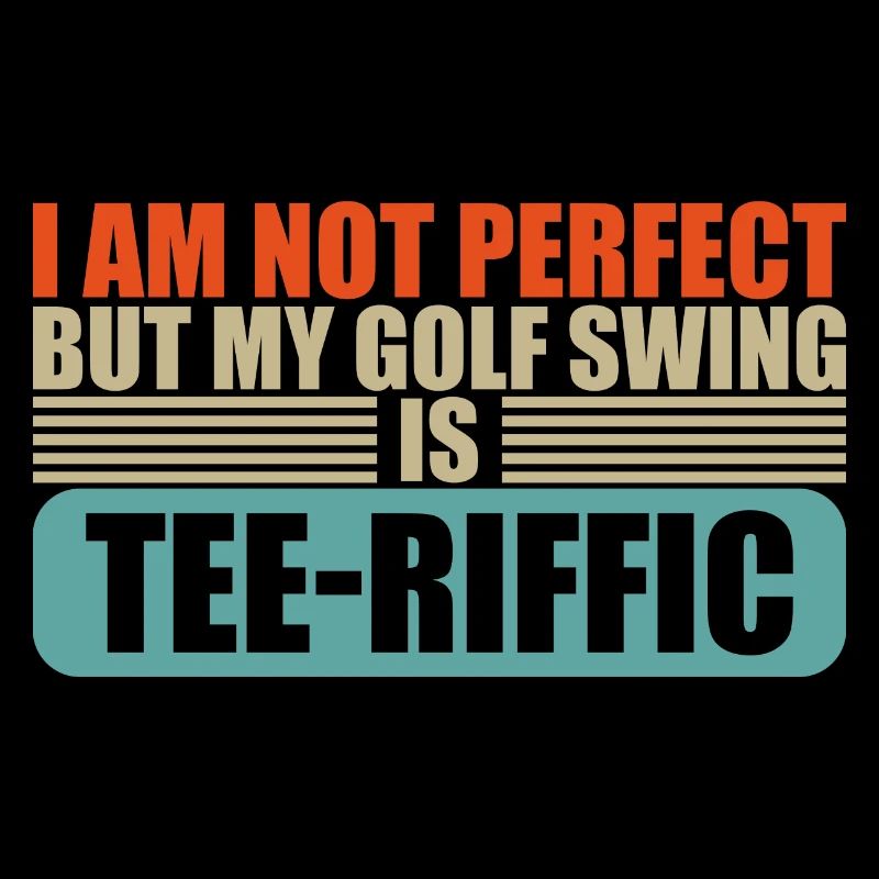Golf Player Tee-Riffic Golf Swing
