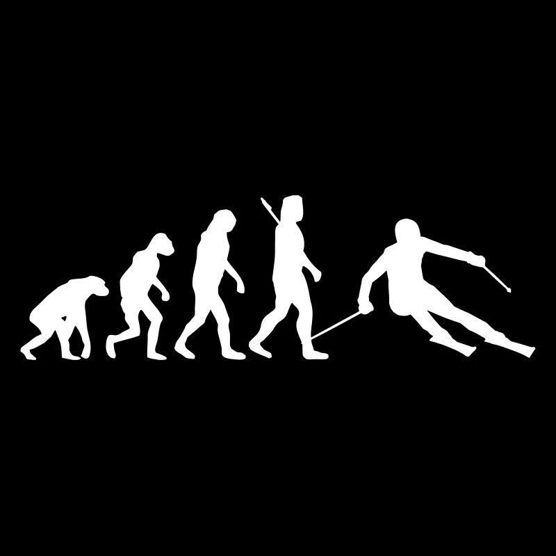 Evolution Skifahrer