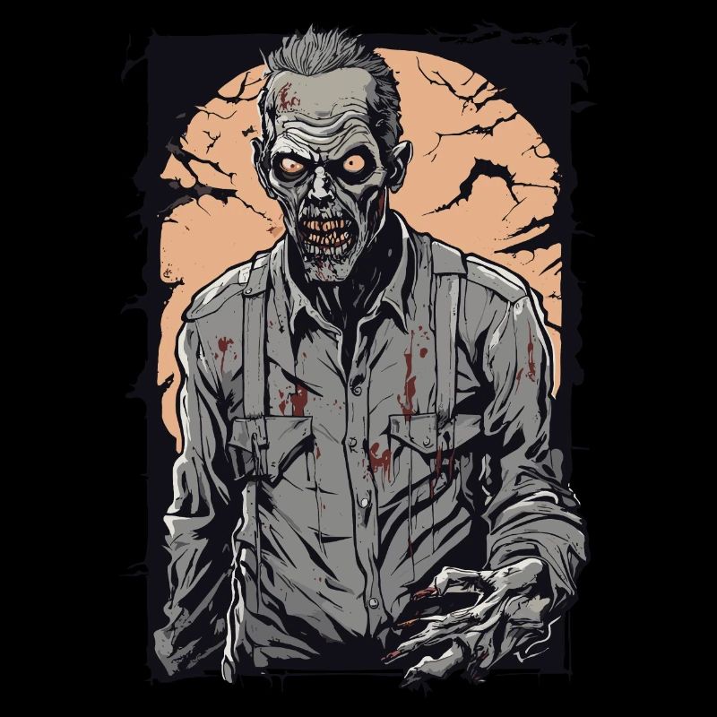 Zombie Comic Illustration