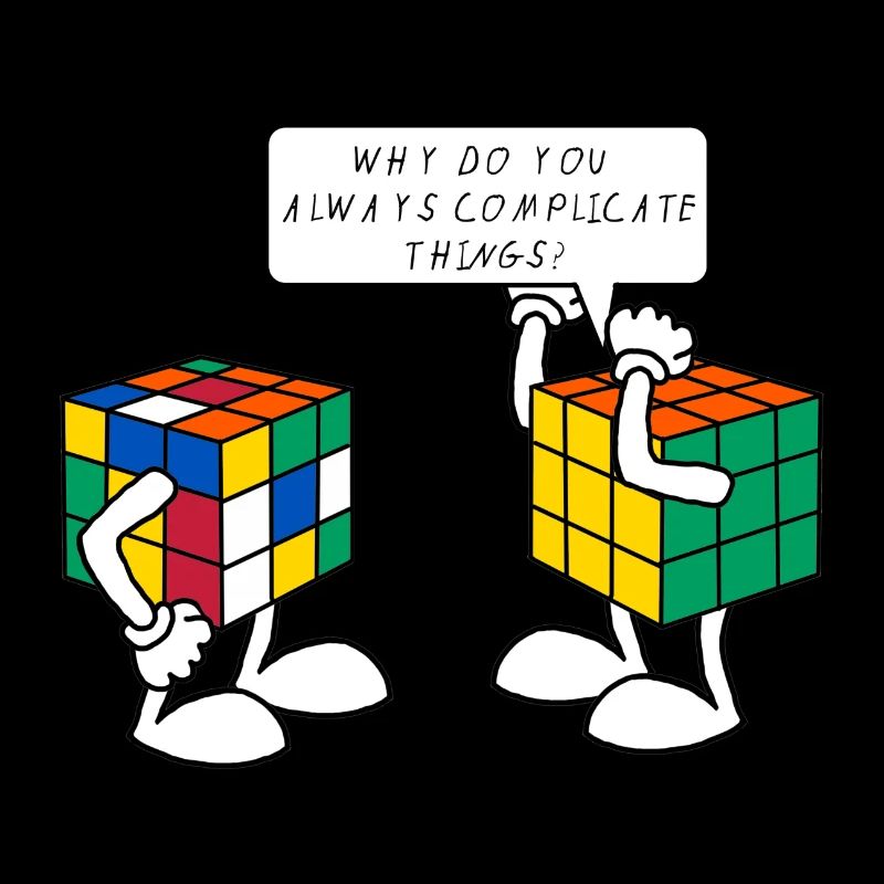Rubik's Cube Humour Complicate Things