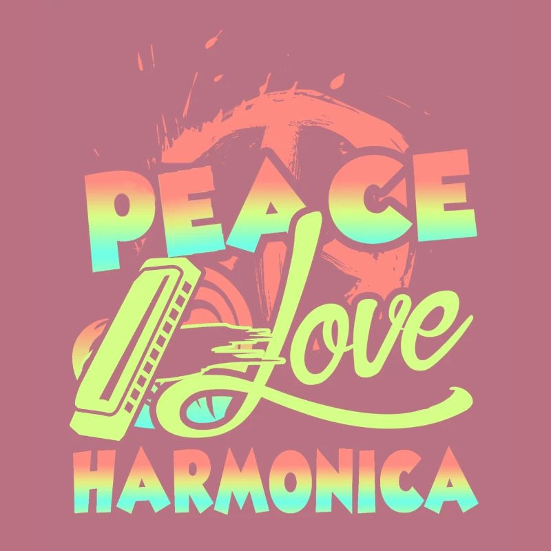 Peace Love Harmonica