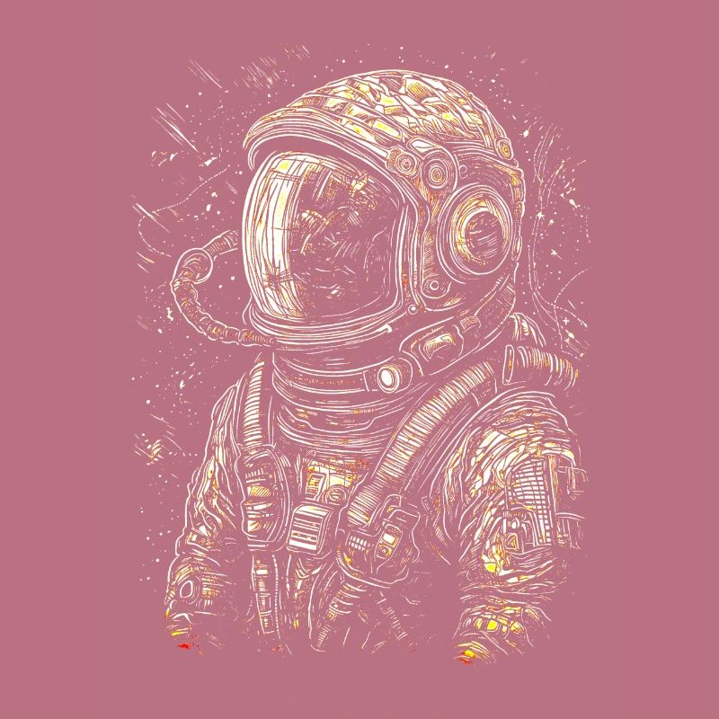 Astronaut im Retro Look