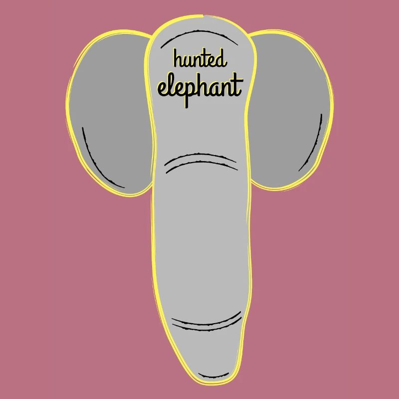 Lustiger Elefant oder großer Penis Design Shirt