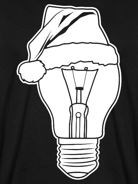 Lampe mit Weihnachtshut