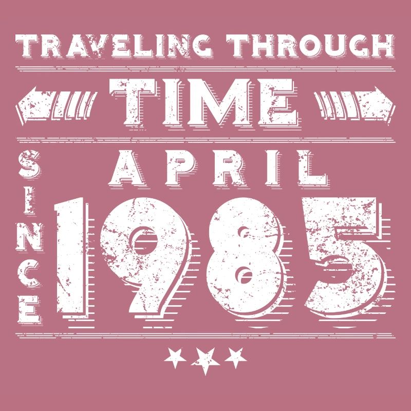 Vintage Zeitreise Geburtstags Design April 1985