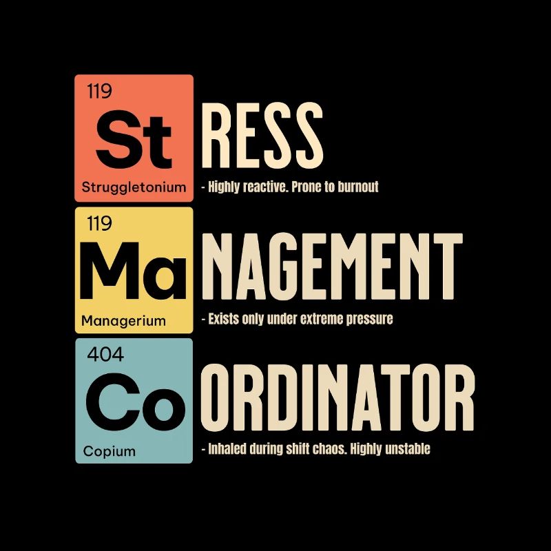 Stress Coordinator – Periodic Table Tee