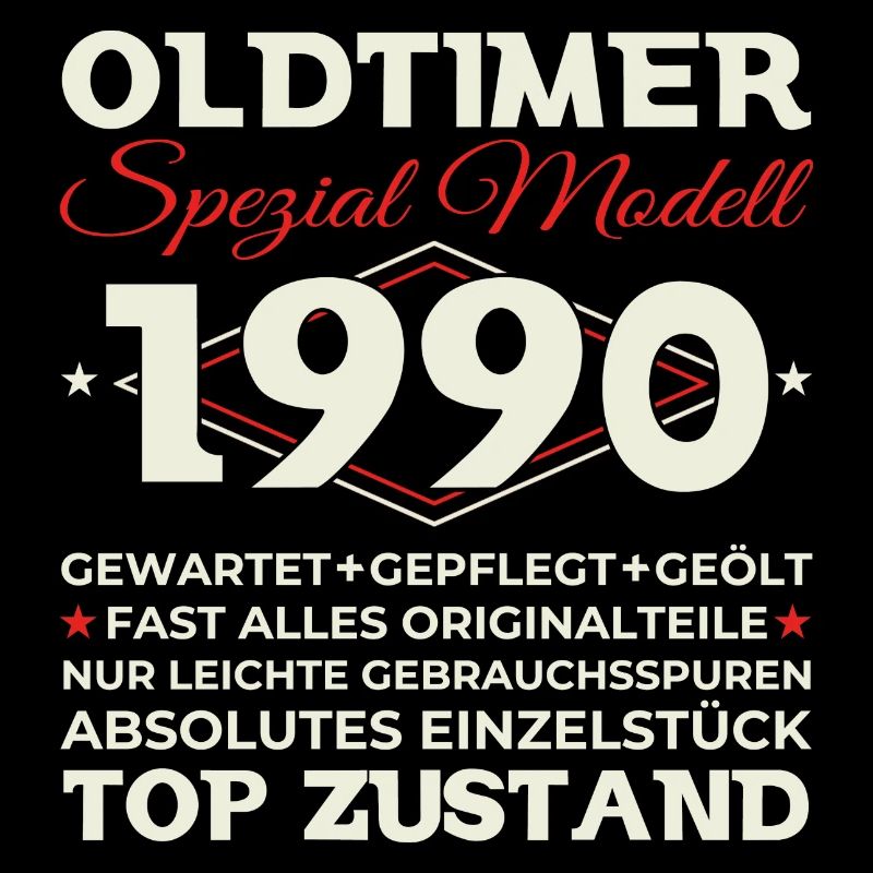 Oldtimer 1990 33. Geburtstag Geschenk Herren