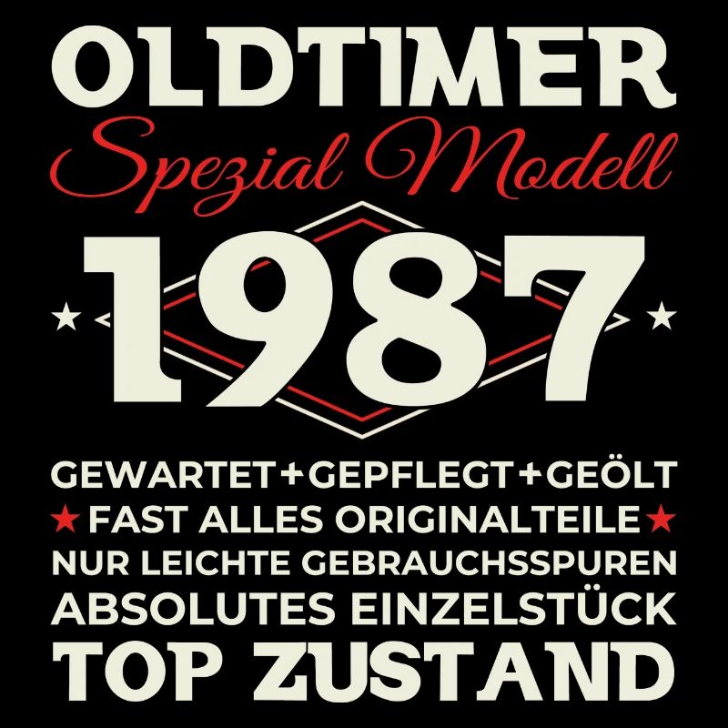 Oldtimer 1987 36. Geburtstag Geschenk Herren