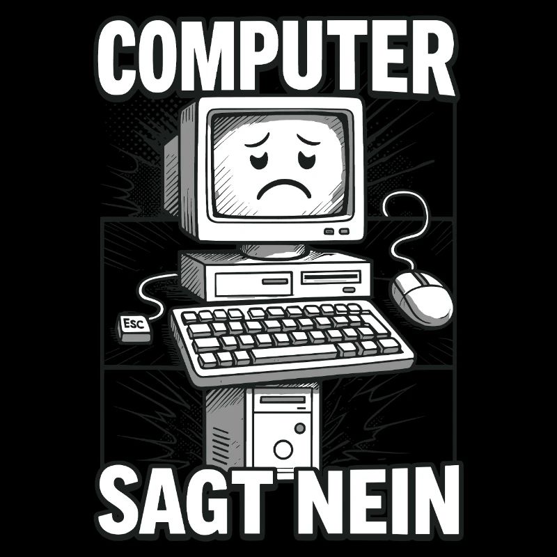 Computer sagt nein - Retro Look