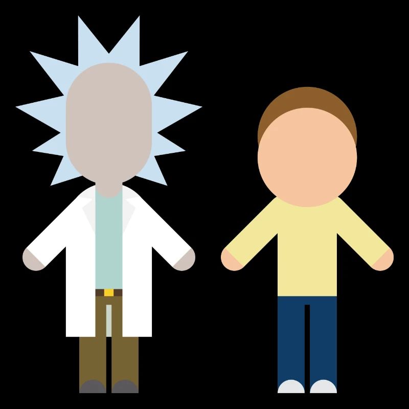 Rick and Morty Chibi Style